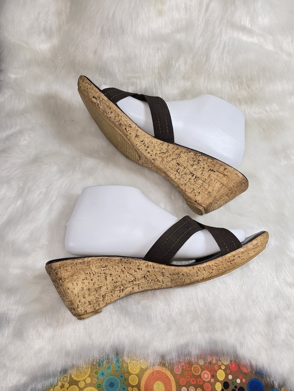 Italian Shoemakers Womens Wedge Slide Sandals - Picture 6 of 12